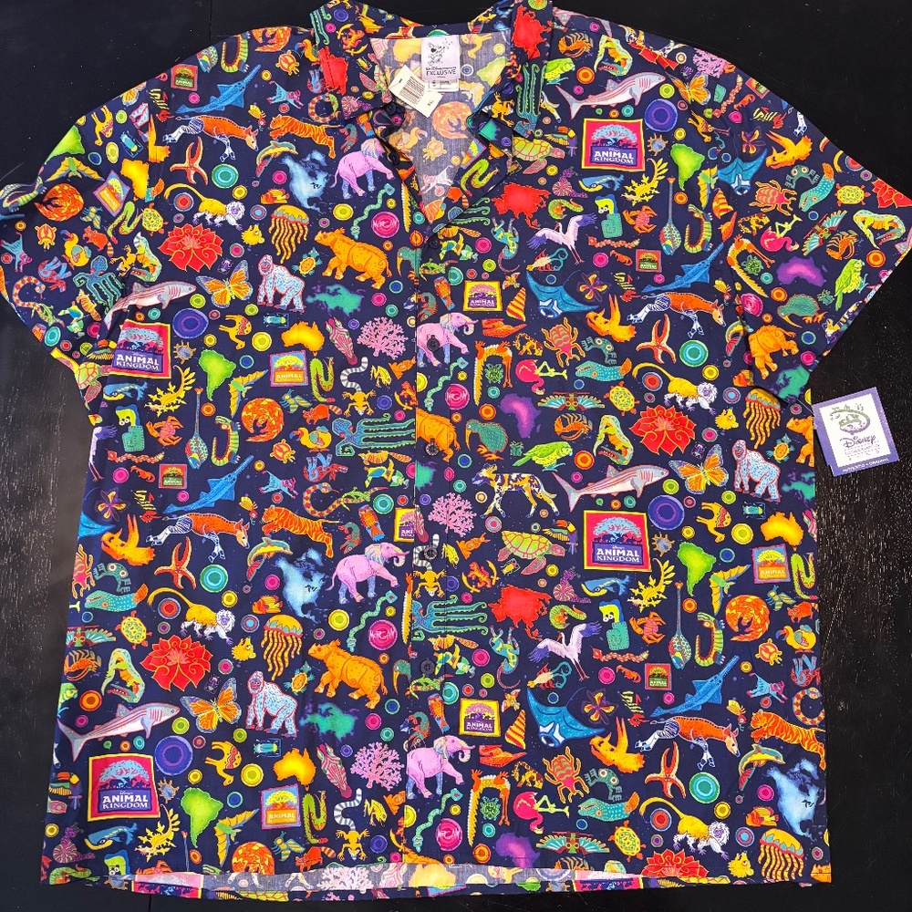 New WDI MOG Disney D23 Expo 2019 Animal Kingdom Hawaiian Camp Shirt XXL